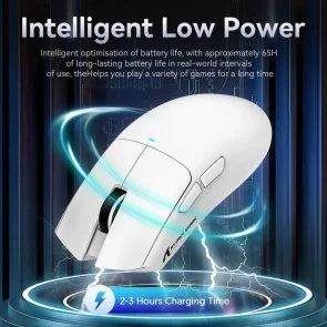 Фото: Миша Attack Shark X11 WL/BT/USB White (X11W_AS) № 5 | KTC