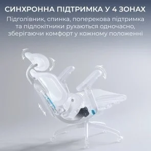 Фото: Крісло SIHOO C300 Lite V2 Black (C300-LITE-V2-B101) № 10 | KTC