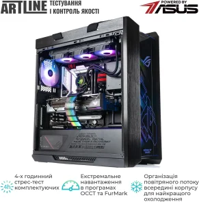 Фото: Персональний комп'ютер ARTLINE Overlord STRIX Windows 11 Pro (STRIXv179Win) - AMD Ryzen 7 7800X3D / 64 ГБ DDR5 / PCI-E SSD, SATA 3 SSD 2 ТБ + 2 ТБ / Nvidia / GeForce RTX 5080, 16 ГБ / AMD X670 / 1000 Вт № 7 | KTC