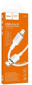 Фото: Кабель Hoco X128 Benefit 12W AM / Lightning 1m White (6942007681087) № 4 | KTC