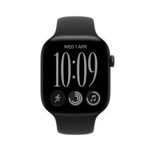 Фото: Смарт годинник Apple Watch 12 GPS 42mm - Black Aluminium Case with Black Sport Band - M/L (MJEC4) № 3 | KTC