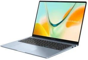 Фото: Ноутбук ASUS Vivobook S16 S5608QA-MB193W Light Blue - 16" IPS 60 Гц / Snapdragon X1 / X1-26-101 / DDR5 16 ГБ / PCI-E SSD 512 ГБ / Adreno GPU № 2 | KTC