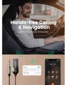 Фото: Bluetooth-ресивер UGREEN Audio Adapter CM309 Car Receiver Aux Space Gray (CM309/70601) № 6 | KTC