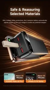 Фото: Батарея універсальна Awei PA-12 30000mAh 22.5W Black (6954284021838) № 6 | KTC
