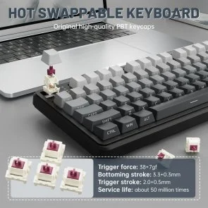 Фото: Клавіатура Attack Shark X98 Pro WL/BT/USB Moonlit Night (X98PROMN_AS) № 7 | KTC