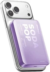 Фото: Батарея універсальна Momax 1-Power Pass 10000mAh 20W / Qi 15W Purple (IP166U) № 5 | KTC
