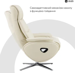 Фото: Крісло-реклайнер Qlab RC210B Black № 15 | KTC