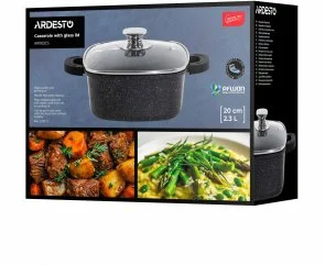 Фото: Каструля Ardesto Gemini Piemonte 2.3L Black (AR1923CS) № 11 | KTC