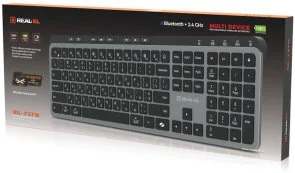 Фото: Клавіатура Real-EL RK-737W Wireless Black/Grey (EL123100060) № 11 | KTC