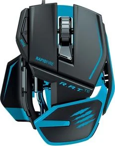 Фото: Мишка Madcatz R.A.T TE Gaming чорна з блакитним № 3 | KTC