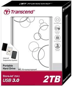 Фото: Зовнішній HDD Transcend TS2TSJ25A3W 2TB White № 3 | KTC