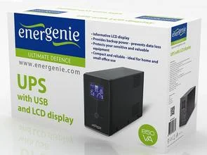Фото: ДБЖ EnerGenie EG-UPS-035 850VA USB LCD (EG-UPS-032) № 3 | KTC