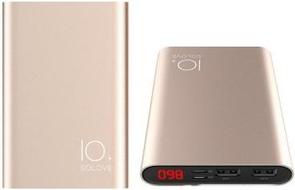 Батарея універсальна Solove A9s Power Bank 10000 mAh золота