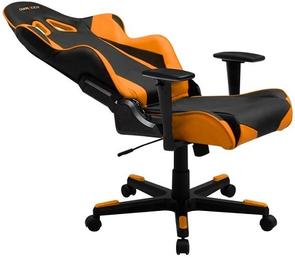 Крісло ігрове DXRACER RACING OH/RЕ0/NO чорне з оранжевими вставками