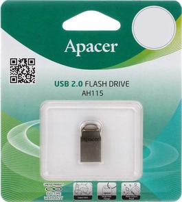 Флешка USB Apacer AH115 32 ГБ (AP32GAH115S-1) срібляста