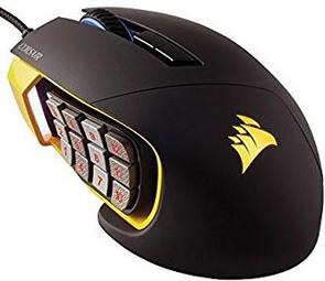 Мишка Corsair SCIMITAR чорна/жовта