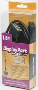Фото: Кабель Viewcon DVI / DP 1.8m Black (VC-DVI-DP-1.8m) № 3 | KTC