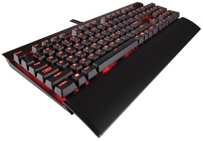 Клавіатура, Corsair K70 LUX, Cherry MX Red LED, механіка, USB підсвітка ( Gaming )