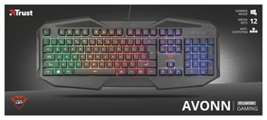 Клавіатура, Trust GXT 830-RW Avonn Gaming Keyboard USB Чорна