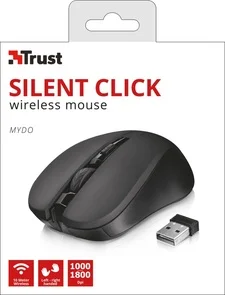 Фото: Миша Trust Mydo Silent Click Wireless Black (21869) № 3 | KTC