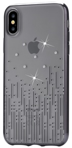 Чохол Devia for iPhone X - Crystal Meteor soft case Black