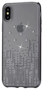 Фото: Чохол Devia for iPhone X/Xs Crystal Meteor soft case Black № 3 | KTC
