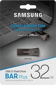 Флешка USB Samsung Bar Plus 32GB MUF-32BE4/APC Black