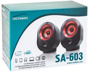 Колонки GREENWAVE SA-602 Black/Red (R0015170)