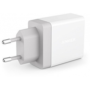 Зарядний пристрій Anker PowerPort 2 2xUSB 24W White (B2021L21)