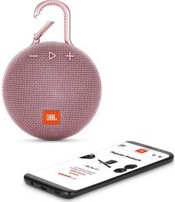 Портативна акустика JBL Clip 3 Pink (JBLCLIP3PINK)