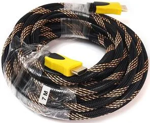 Фото: Кабель PowerPlant HDMI / HDMI v1.3 7m Black/Yellow (KD00AS1198) № 2 | KTC
