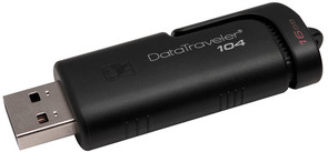 Флешка USB Kingston DataTraveler 104 16GB DT104/16GB Black