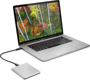 Зовнішній жорсткий диск LaCie Mobile Drive 1TB STHG1000400 Moon Silver