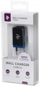 Зарядний пристрій 2E Wall Charger Black (2E-WC1USB1A-B)