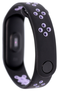 Ремінець Mijobs for Xiaomi Mi Band 3 Black/Violet