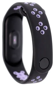 Фото: Ремінець Mijobs for Xiaomi Mi Band 4 Black/Violet № 3 | KTC