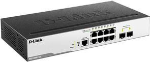 Switch, 10 ports, D-Link DGS-3000-10L, 8x10/100/1000Mbps, 2xSFP, керований L2