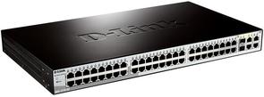 Switch, 52 ports, DES-1210-52, 48x 10/100Mbps, 2x 100/1000Mbps, 2x SFP (mini-GBIC)