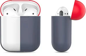 Фото: Чохол AhaStyle for AirPods - Silicone Case DUO Case Blue/Red (AHA-01380-NNR) № 2 | KTC