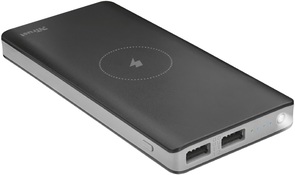 Батарея універсальна Trust Primo Wireless Charging Power Bank 8000mAh 2xUSB Black (22823)