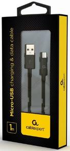 Кабель Cablexpert AM / Micro USB 1m Black (CC-USB2P-AMmBM-1M)