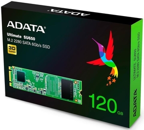 Твердотільний накопичувач A-Data SU650 2280 120GB ASU650NS38-120GT-C