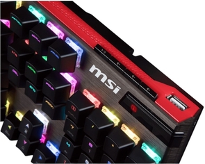 Клавіатура, MSI Vigor GK80 CR USB, Red ( Gaming )