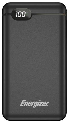 Батарея універсальна Energizer UE20003PQ 20000mAh, 1xUSB, Type-C, PD2.0, Black