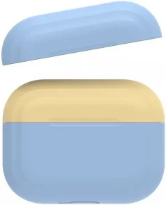Фото: Чохол AhaStyle for Airpods Pro - Silicone Case DUO Case Sky Blue/Yellow (AHA-0P200-SSY) № 3 | KTC