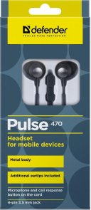 Гарнітура Defender Pulse 470 Black/Gray (63470)