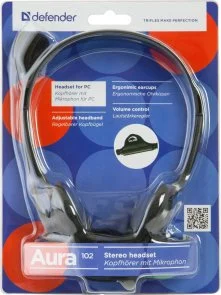 Фото: Гарнітура Defender Aura 102 Black (63102) № 2 | KTC