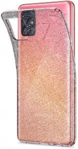 Чохол Spigen for Samsung Galaxy A51 - Liquid Crystal Glitter Crystal Quartz (ACS00932)