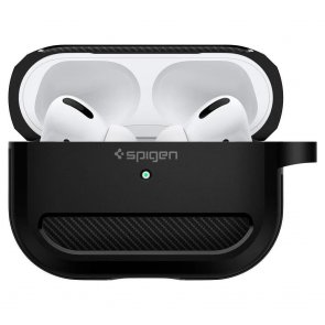 Чохол для Airpods Pro Spigen - Rugged Armor Black (ASD00540)