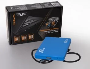 Фото: Кишеня зовнішня Frime HDD/SSD Soft touch USB3.0 Blue (FHE31.25U30) № 3 | KTC